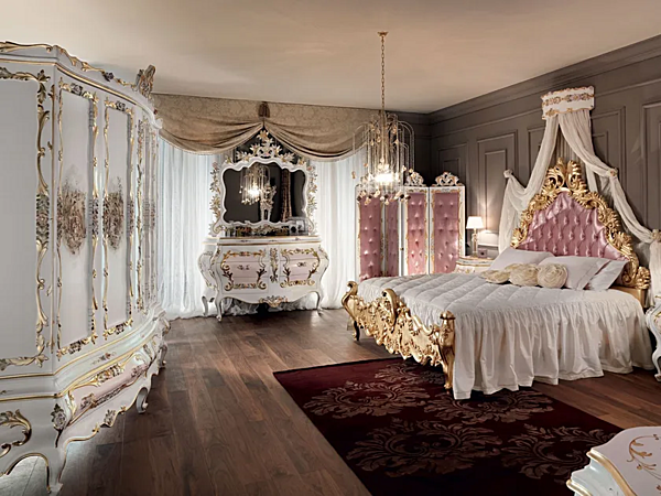 Kleiderschrank mit Schubladen aus Holz Modenese Luxury Interiors 11201 Fabrik MODENESE GASTONE aus Italien. Foto №4