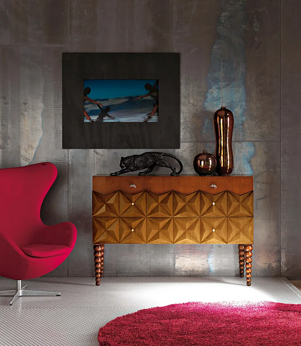 Holzkommode mit Diamant-Design Bizzotto Italia Fabrik Bizzotto Italia aus Italien. Foto №2