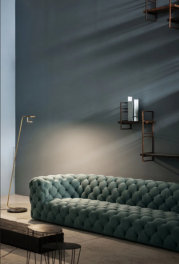 Sofa mit gepolsterter Rückenlehne aus Leder BAXTER Chester Moon Fabrik BAXTER aus Italien. Foto №3