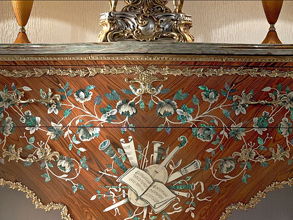 Barocke Holzkommode mit Schubladen Modenese Luxury Interiors 13604 Fabrik MODENESE GASTONE aus Italien. Foto №4