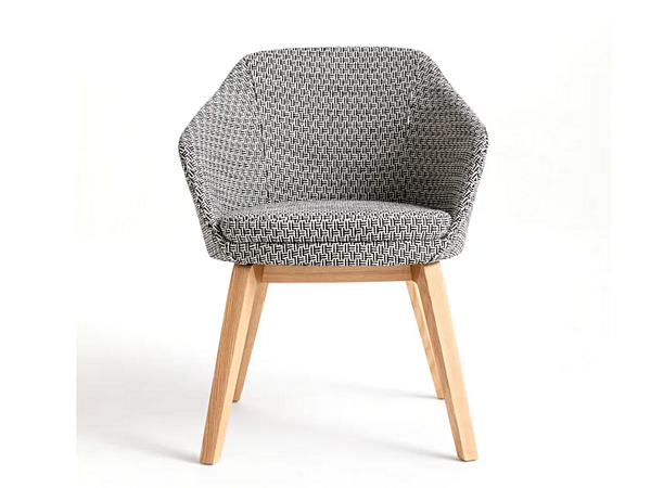Stoffstuhl mit Armlehnen Cappellini Marfa Fabrik Cappellini aus Italien. Foto №3