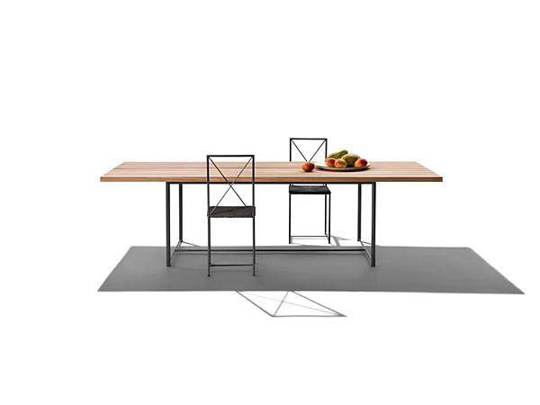 Rechteckiger Tisch aus Iroko FLEXFORM Levante Fabrik FLEXFORM aus Italien. Foto №2