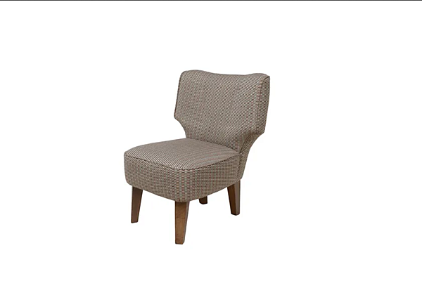 Sessel mit Stoffbezug und hoher Rückenlehne CHELINI Mimosa Fabrik CHELINI aus Italien. Foto №3