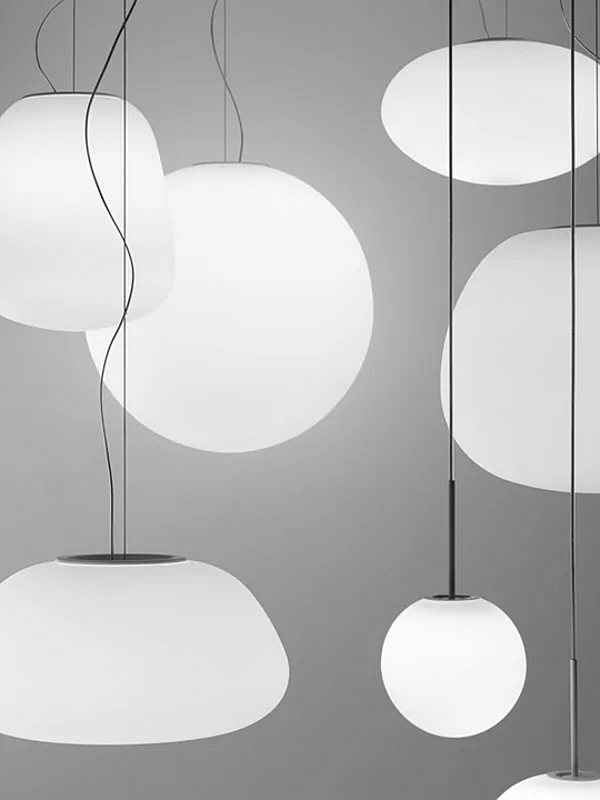 Glas Pendelleuchte Fabbian Lumi Poga Fabrik Fabbian aus Italien. Foto №5