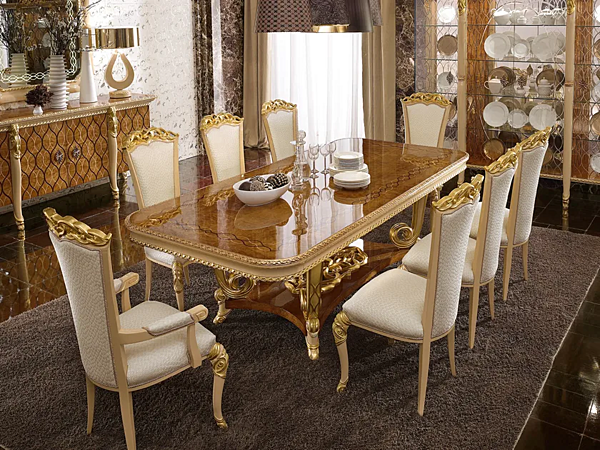 Erweiterbarer rechteckiger Esstisch aus Holz A.R. Arredamenti Harmony Table 306 Fabrik A.R.ARREDAMENTI SRL aus Italien. Foto №2