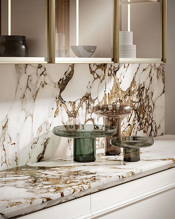 Maßgefertigte Holzküche mit Insel Radha 1 0 Old Line Fabrik Oldline aus Italien. Foto №16