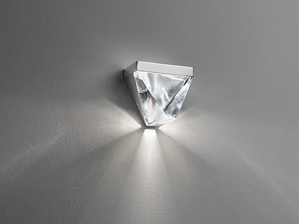 Wandleuchte aus Kristall mit LED Fabbian Tripla Fabrik Fabbian aus Italien. Foto №1