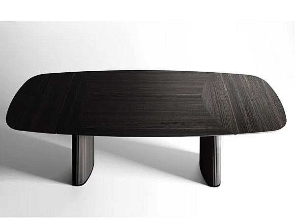 Ovaler Tisch aus Glas Gallotti&Radice Shiro Fabrik Gallotti & Radice aus Italien. Foto №1