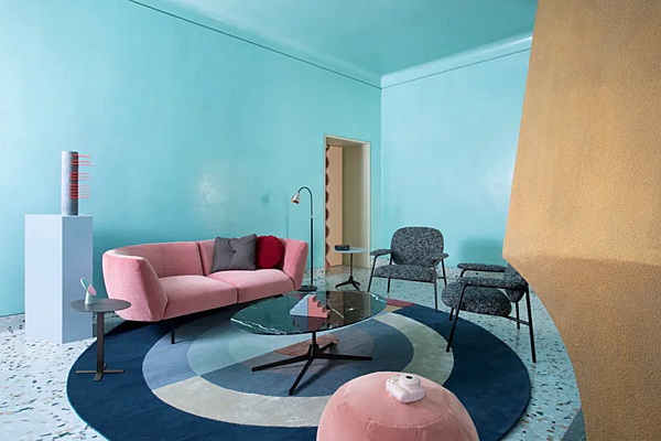 Ecksofa aus Stoff mit weicher Rückenlehne Saba Rendez Vous Fabrik SABA aus Italien. Foto №11