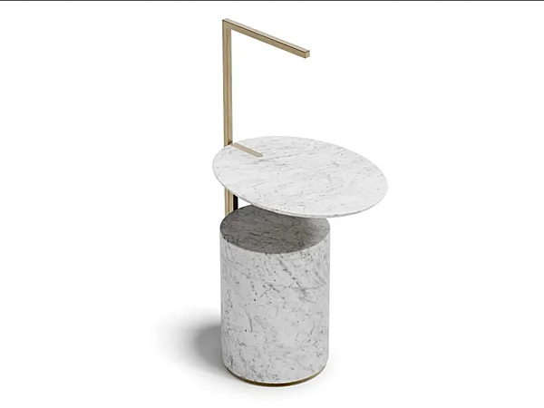 Marmor und Metall Couchtisch Nachttisch Hugo Capital Collection HUM.TS Fabrik Capital Collection aus Italien. Foto №2