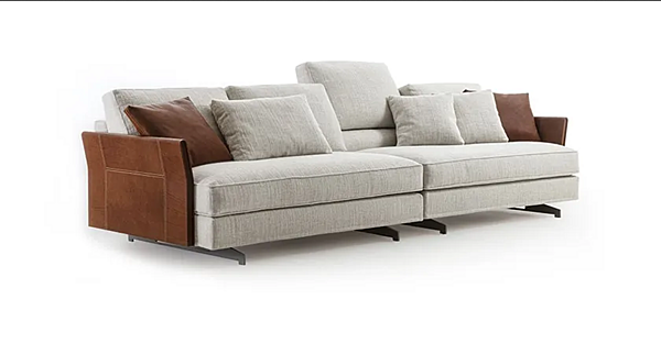 Ecksofa aus Stoff mit abnehmbarem Bezug Frigerio Davis Slim Fabrik Frigerio aus Italien. Foto №4