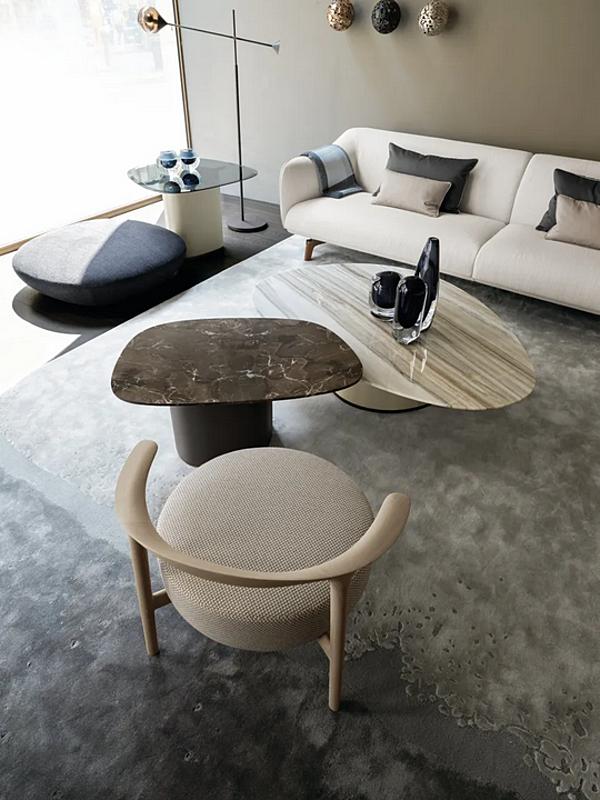 Kaffeetisch aus Holz GIORGETTI Galet Fabrik GIORGETTI aus Italien. Foto №2