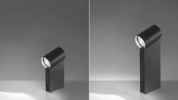 LED Aluminium Bollard Light Oblique Artemide T086200, T086300 Fabrik Artemide aus Italien. Foto №3