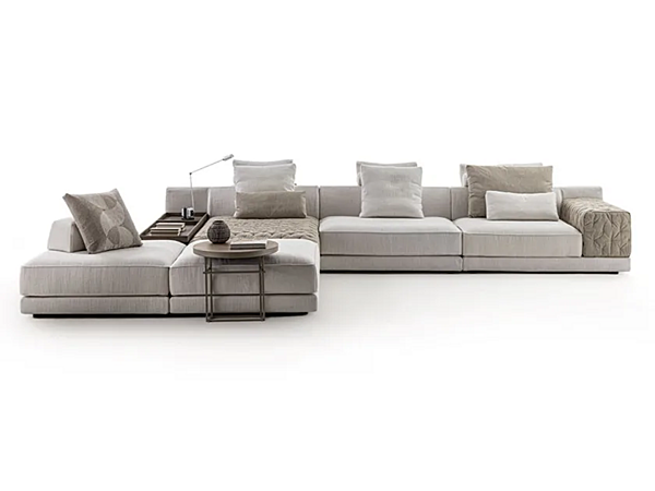 Ecksofa aus Stoff mit bequemer Rückenlehne Miller Double Frigerio Fabrik Frigerio aus Italien. Foto №1