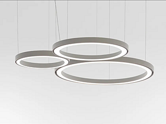 Dimmable Pendelleuchte aus Glas Artemide Ripple Cluster