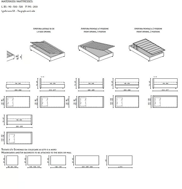 Zweisitzer Stoffsofa mit Bettfunktion Mono Duomo Design Fabrik Duomo Design aus Italien. Foto №8