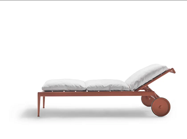 Liegestuhl mit Rollen aus Atlante-Holz FLEXFORM IROKO Fabrik FLEXFORM aus Italien. Foto №5