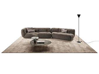 Modularer Stoffsofa mit Rückenlehne LAGO Happening 1480
