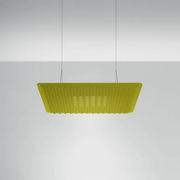 Hängende Akustikpaneel Pendelleuchte aus Stoff Artemide Eggboard Matrix 800x800 Fabrik Artemide aus Italien. Foto №2