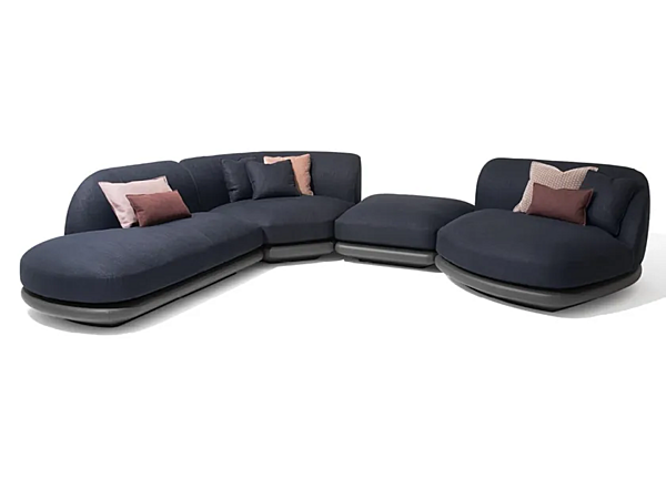 Ecksofa aus Stoff mit weicher Rückenlehne GIORGETTI VESPER Fabrik GIORGETTI aus Italien. Foto №3