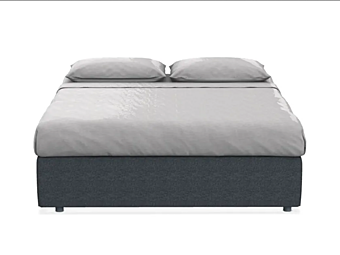 Doppelbett mit abnehmbarem Bezug Gervasoni Simple Fabrik Gervasoni aus Italien