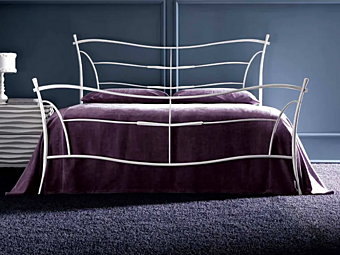 Doppelbett mit gepolsterter Rückenlehne CORTEZARI KUBIK