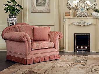 Upholsterter Sessel mit Armlehnen Modenese Luxury Interiors 13408 Fabrik MODENESE GASTONE aus Italien