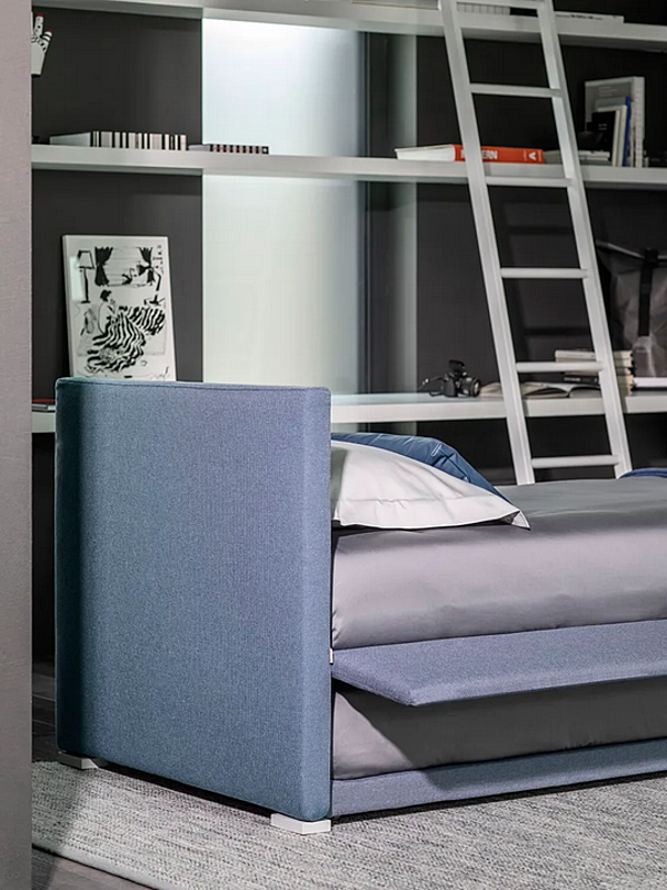 Umwandelbares Einzelbett aus Stoff Flou Biss Fabrik Flou aus Italien. Foto №7