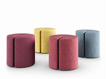 Upholsterter Kinderpouf Nidi Noel Fabrik nidi aus Italien