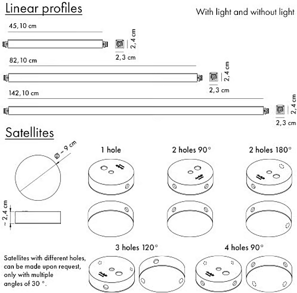 Modulare Wandleuchte aus Metall AXOLIGHT Poses Fabrik Axolight aus Italien. Foto №10