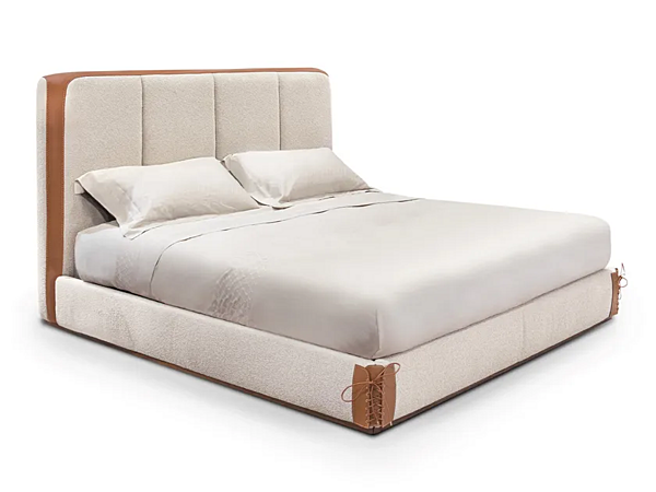 Doppelbett mit gepolstertem Kopfteil aus Stoff FORMITALIA CLARISSA Fabrik FORMITALIA aus Italien. Foto №1