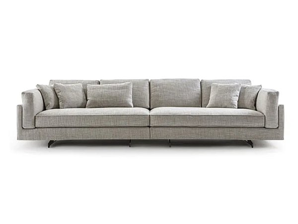 Ecksofa aus Stoff mit abnehmbarem Bezug Davis Frigerio Fabrik Frigerio aus Italien. Foto №1