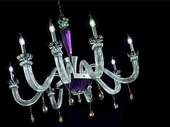 Kronleuchter mit Swarovski-Kristallen aus der Museum L8 Kollektion von Euroluce Lampadari Fabrik EUROLUCE LAMPADARi aus Italien