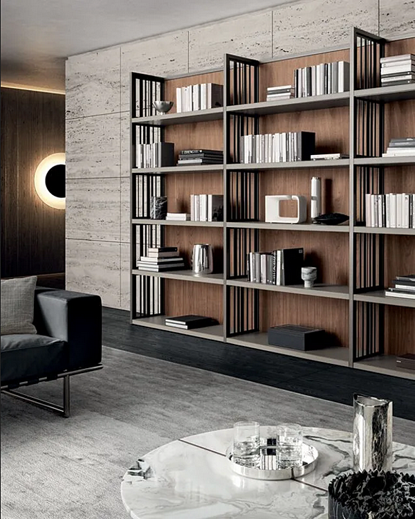 Freistehendes Holzregal mit Gitterdesign i 4 Mariani Fabrik i 4 Mariani aus Italien. Foto №4