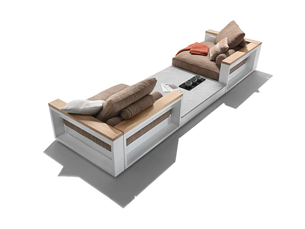 Ecksofa aus Stoff für den Garten FLEXFORM Freeport Fabrik FLEXFORM aus Italien. Foto №3