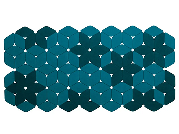 Gemusterter Filzteppich Kaleidoskop PAOLA LENTI Fabrik PAOLA LENTI aus Italien. Foto №5