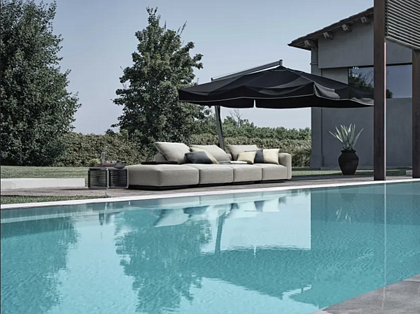 Ecksofa mit Stoffbezug für den Garten 3-Sitzer FLEXFORM Grandemare Outdoor Fabrik FLEXFORM aus Italien. Foto №3