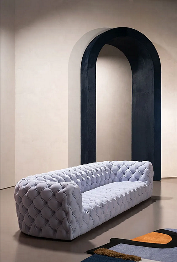 Sofa mit gepolsterter Rückenlehne aus Leder BAXTER Chester Moon Fabrik BAXTER aus Italien. Foto №5