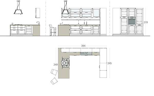 Küche LUBE CUCINE Claudia 03 Fabrik LUBE CUCINE aus Italien. Foto №5