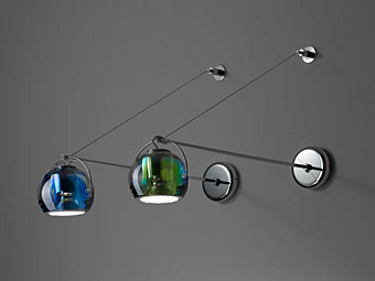 Verstellbare Wandlampe aus Metall Fabbian Beluga Farbe Verstellbare Wandlampe aus Metall Fabbian Beluga Farbe Fabrik Fabbian aus Italien