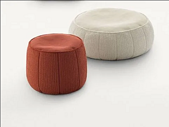 Runder Stoffpouf mit abnehmbarem Bezug PAOLA LENTI PLAY