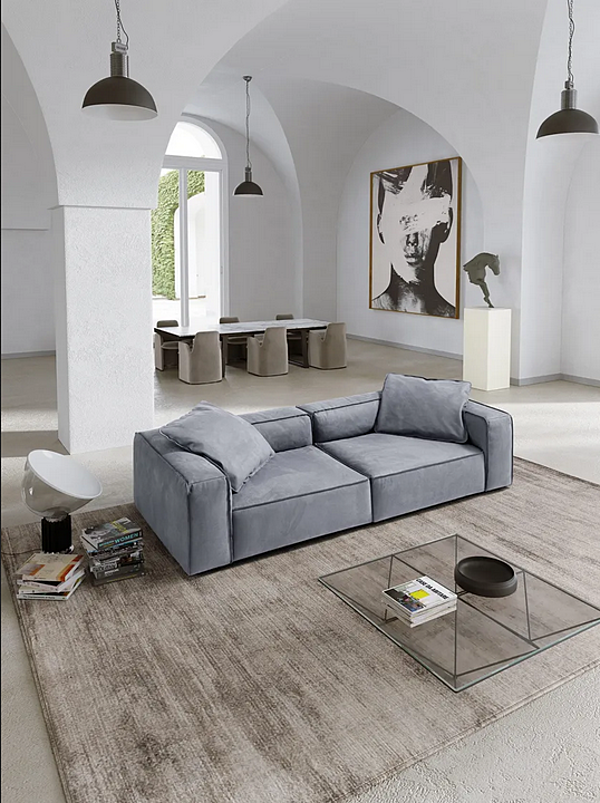 Zweisitzer Ecksofa mit weicher Rückenlehne Marinelli Home Manhattan M1066 Fabrik Marinelli Home aus Italien. Foto №2