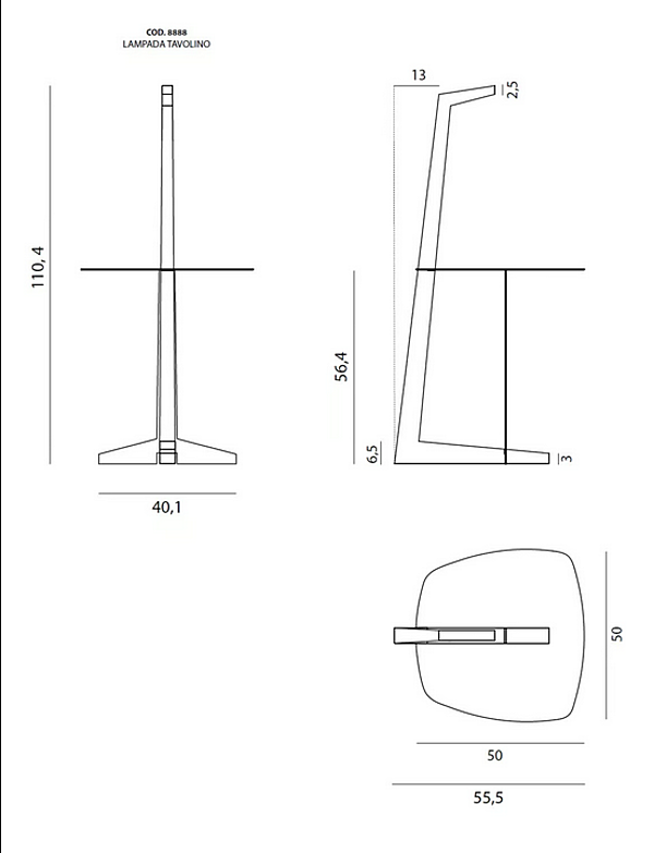 Stehlampe aus Esche mit Couchtisch Pinocchio Egoitaliano Fabrik Egoitaliano aus Italien. Foto №2