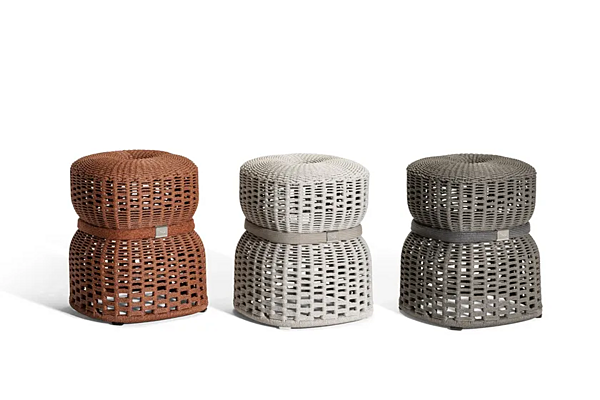 Garten Pouf aus nautischem Seil POLTRONA FRAU Lepli Outdoor Fabrik POLTRONA FRAU aus Italien. Foto №18