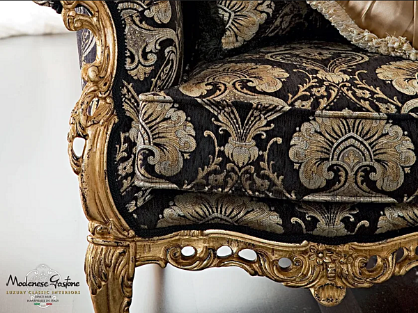 Vierplätziges Sofa aus Stoff Modenese Luxury Interiors 12414 Fabrik MODENESE GASTONE aus Italien. Foto №3
