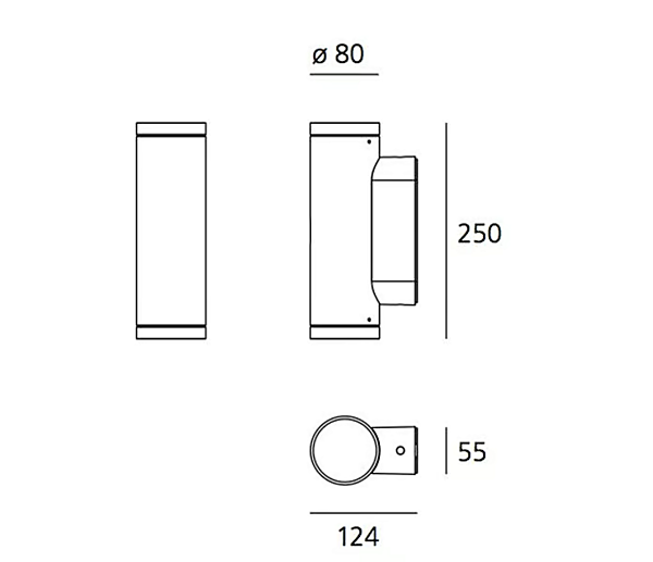 LED Wandleuchte aus Aluminium Calumet Artemide Fabrik Artemide aus Italien. Foto №6