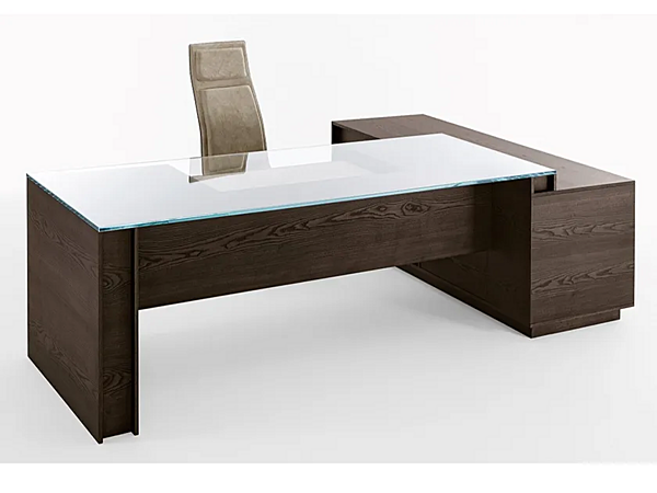 Schreibtisch aus Esche mit Schubladen Gallotti&Radice Milano Fabrik Gallotti & Radice aus Italien. Foto №5