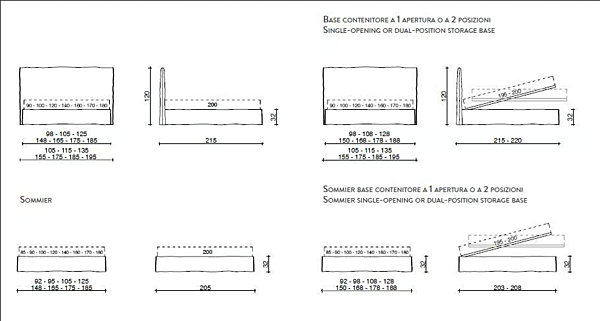 Einzelbett mit gepolsterter Rückenlehne Duomo Design Fabrik Duomo Design aus Italien. Foto №4