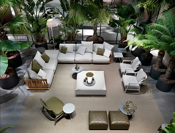 Ecksofa aus Stoff mit abnehmbarem Bezug Zante Outdoor FLEXFORM Fabrik FLEXFORM aus Italien. Foto №7