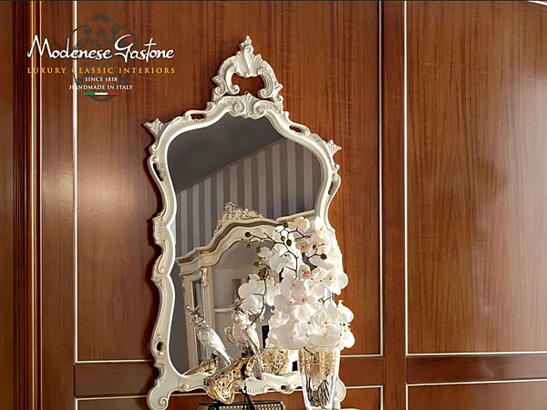Rechteckiger Wandspiegel mit Rahmen Modenese Luxury Interiors 13682 Fabrik MODENESE GASTONE aus Italien. Foto №1